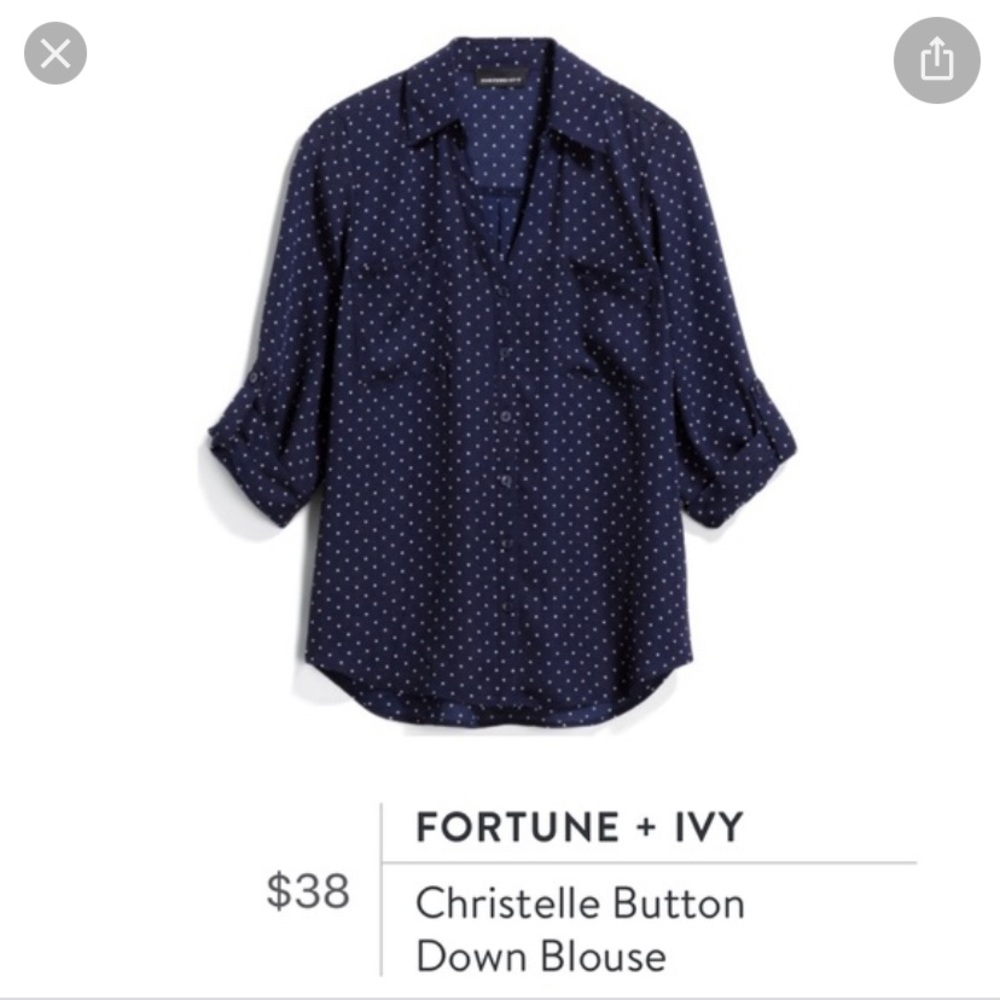 Stitch Fix Fortune + Ivy Polka Dot Blouse